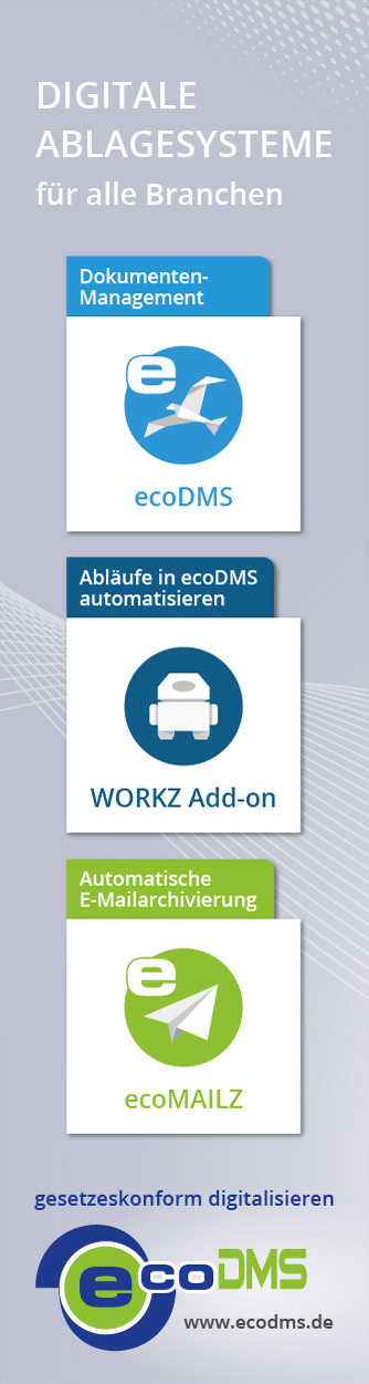 ecoDMS Produkte – digitale Ablagesysteme für alle Branchen